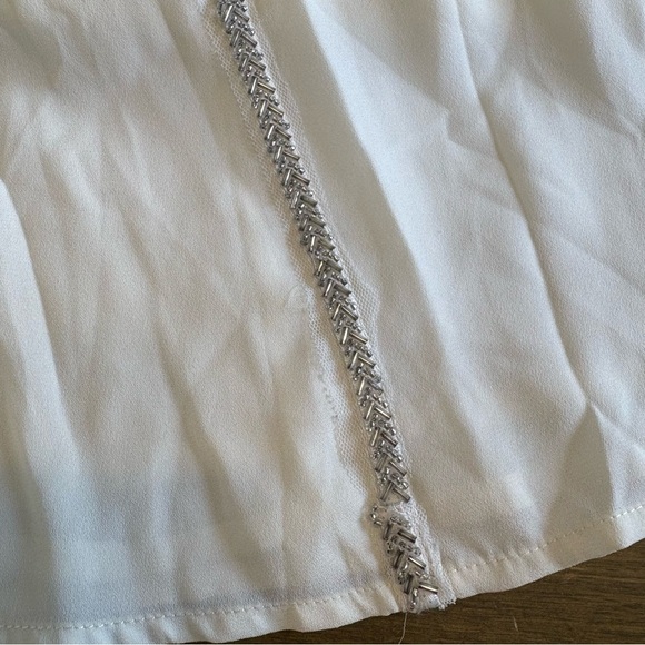 Darling Whimsy Trapeze Dress Beaded Whimsy Fairycore fairy Dainty Cream Sheer - Picture 10 of 12